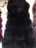 Fox fur vest with hood 1